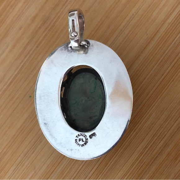 $72 Unique Vintage Estate Pendant  Sterling Silver  Signed PL 925 TAXCO MEX - Picture 8 of 9